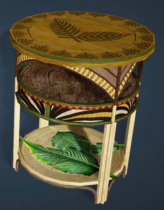 Palm Tree Bedside Table