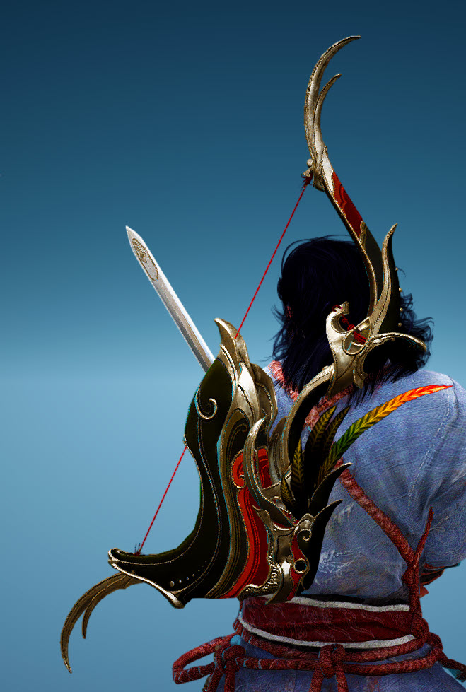 BDO Fashion Musa Twilight Prowler Horn Bow Black Desert Online