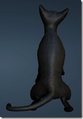Black Thin Cat Back Black Thin Cat Back
