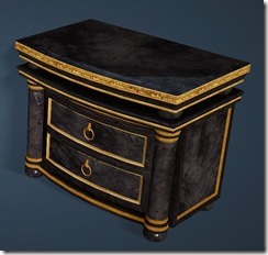 Keplan Marble Decorated Bedside Table