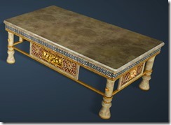 Calpheon Marble and Gold Dining Table