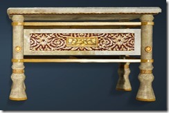 Calpheon Marble and Gold Table Back