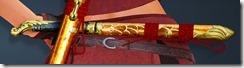 Golden Scale Shuriken Stowed Golden Scale Shuriken Stowed