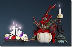 Halloween Table Set Back Halloween Table Set Back