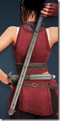 Vixen Short Sword Stowed Vixen Short Sword Stowed
