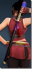 Ayo Short Sword Stowed Ayo Short Sword Stowed