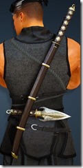 Narusawa Short Sword Stowed Narusawa Short Sword Stowed