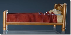 Natural Log Bed Side Natural Log Bed Side