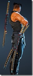 Blue Tiger Sura Katana Stowed Blue Tiger Sura Katana Stowed