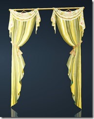 Spring Flower Decorated Tab Drapless Curtain Front Spring Flower Decorated Tab Drapless Curtain Front