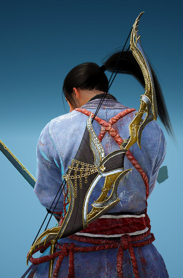 BDO Fashion | [Musa] Tundra Warden Horn Bow (Black Desert Online)